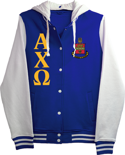 Alpha Chi Omega Varsity Hooded Sweatshirt