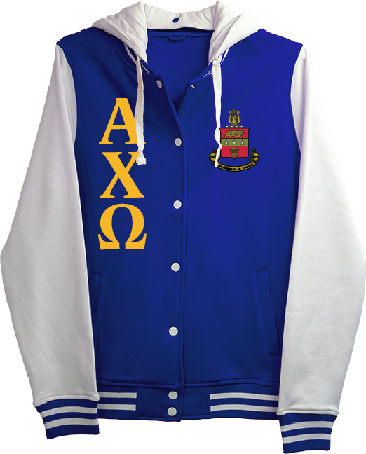 Alpha Chi Omega Varsity Hooded Sweatshirt