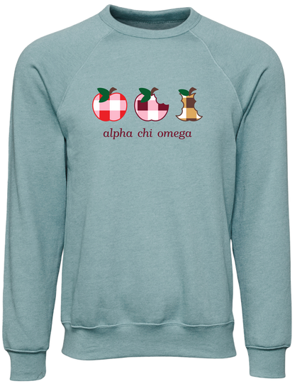 Alpha Chi Omega Apple Evolution Crewneck