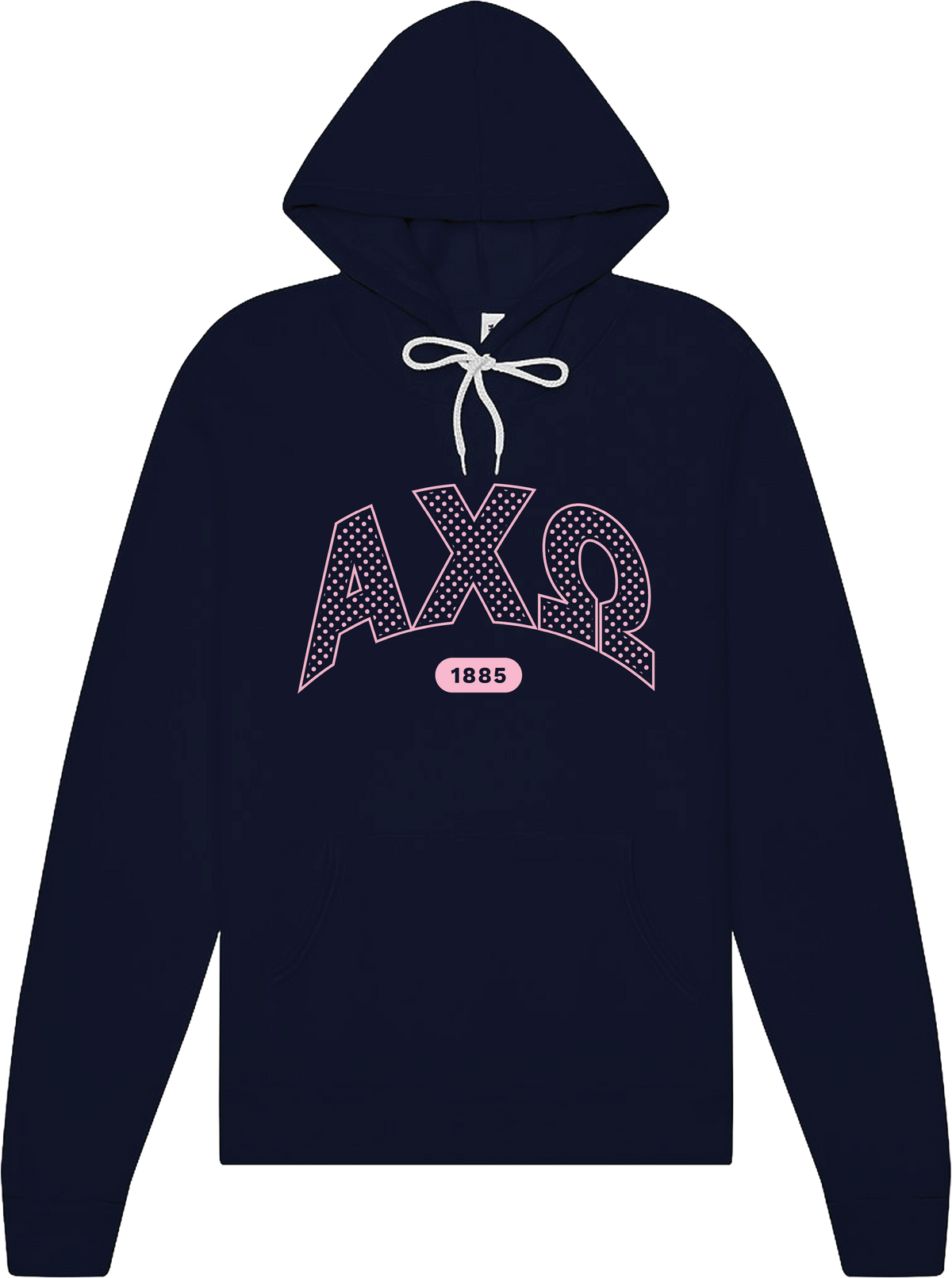 Alpha Chi Omega Varsity Polka Dot Hoodie