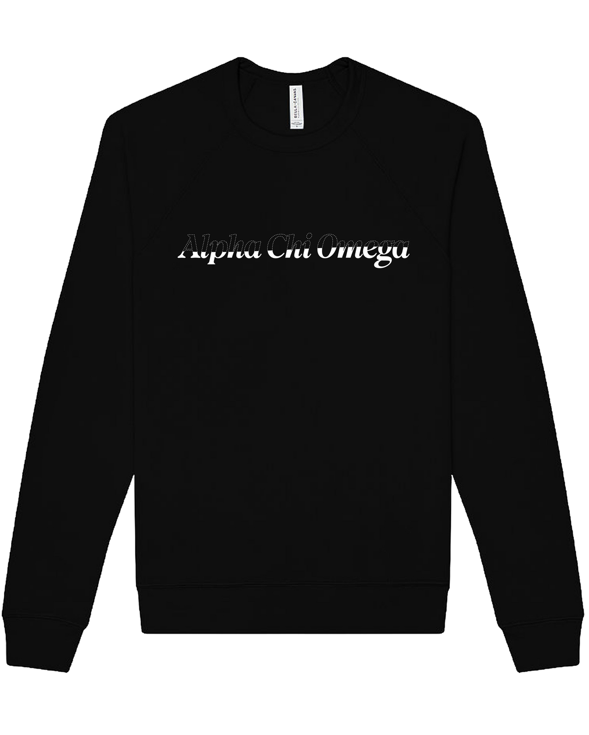Alpha Chi Omega Stitched Outline Crewnecks