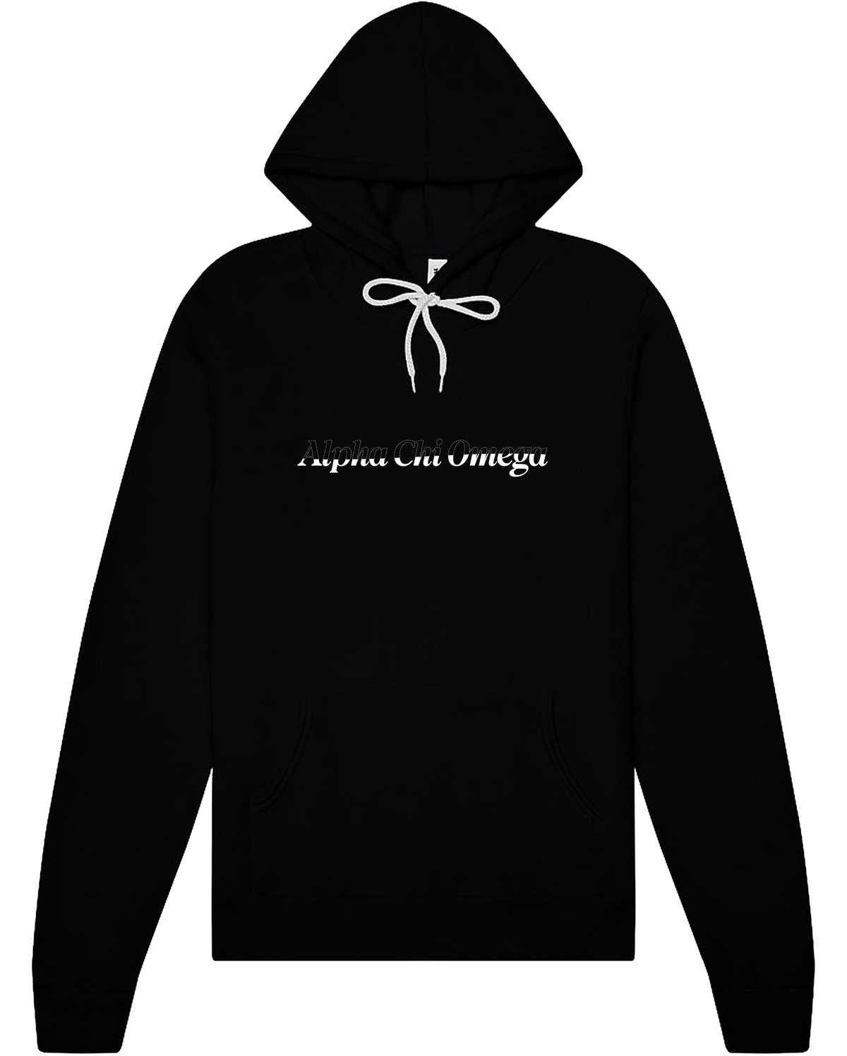 Alpha Chi Omega Stitched Outline Hoodies