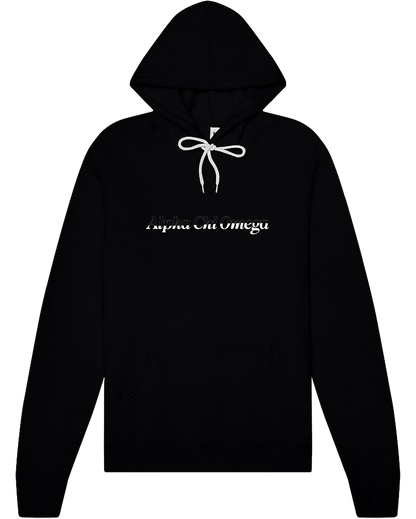 Alpha Chi Omega Stitched Outline Hoodies