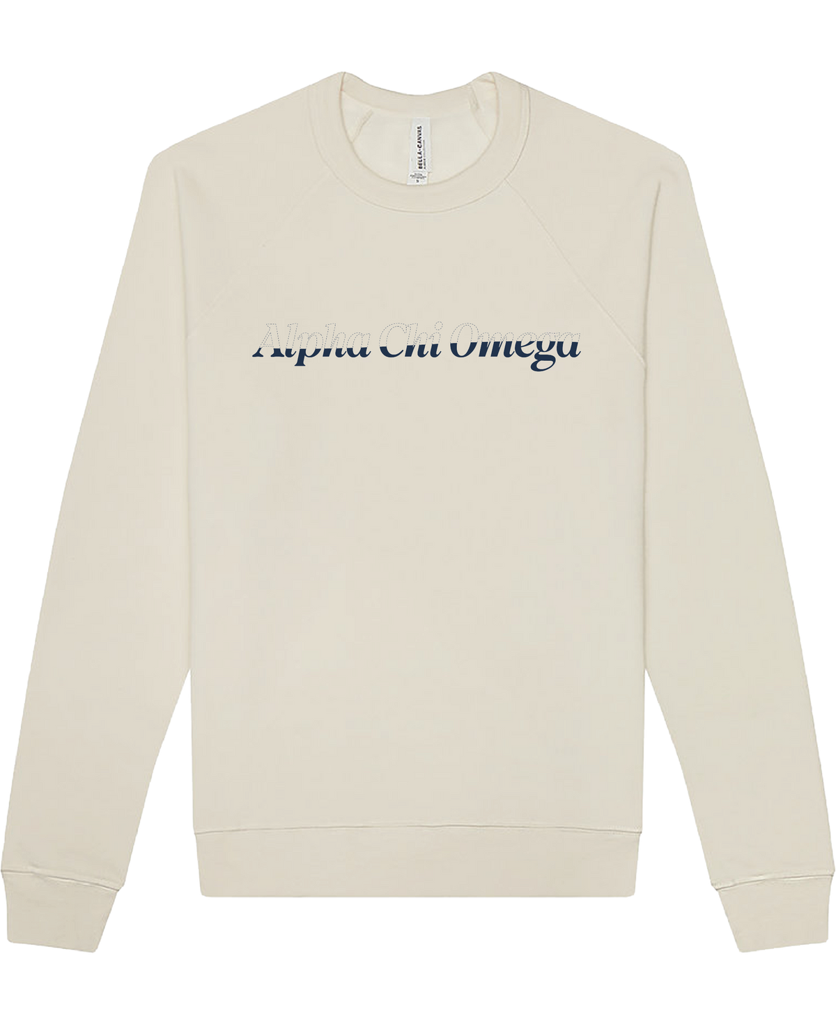Alpha Chi Omega Stitched Outline Crewnecks