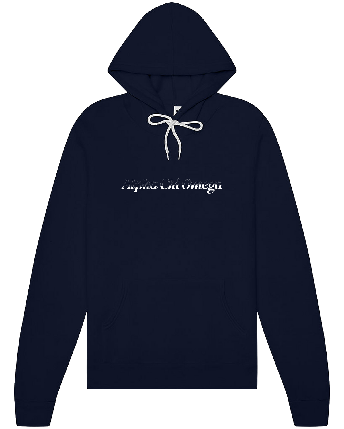 Alpha Chi Omega Stitched Outline Hoodies