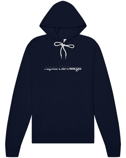 Alpha Chi Omega Stitched Outline Hoodies