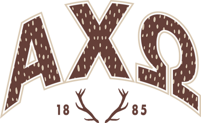 Alpha Chi Omega Fawn Print Varsity Hoodie
