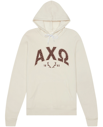 Alpha Chi Omega Fawn Print Varsity Hoodie