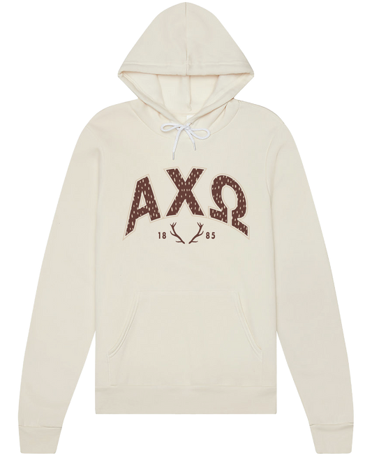Alpha Chi Omega Fawn Print Varsity Hoodie