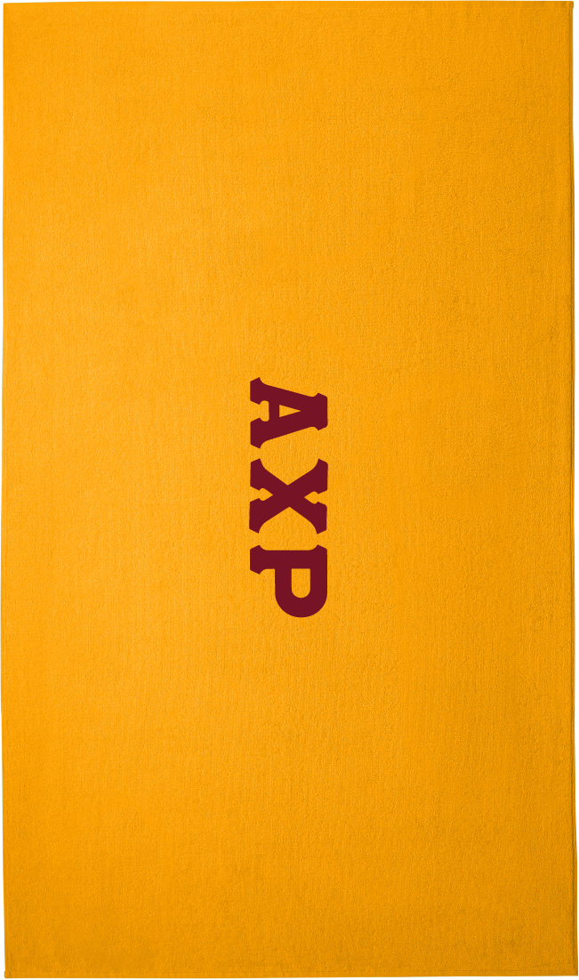 Alpha Chi Rho Lettered Beach Towels