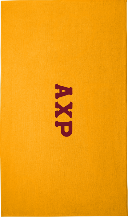 Alpha Chi Rho Lettered Beach Towels