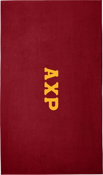 Alpha Chi Rho Lettered Beach Towels
