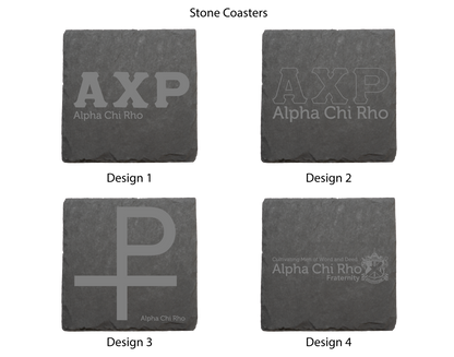 Alpha Chi Rho Stone Coasters - 4-Pack