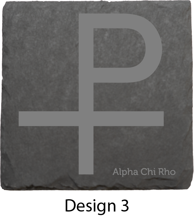 Alpha Chi Rho Stone Coasters - 4-Pack