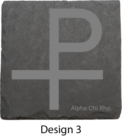 Alpha Chi Rho Stone Coasters - 4-Pack