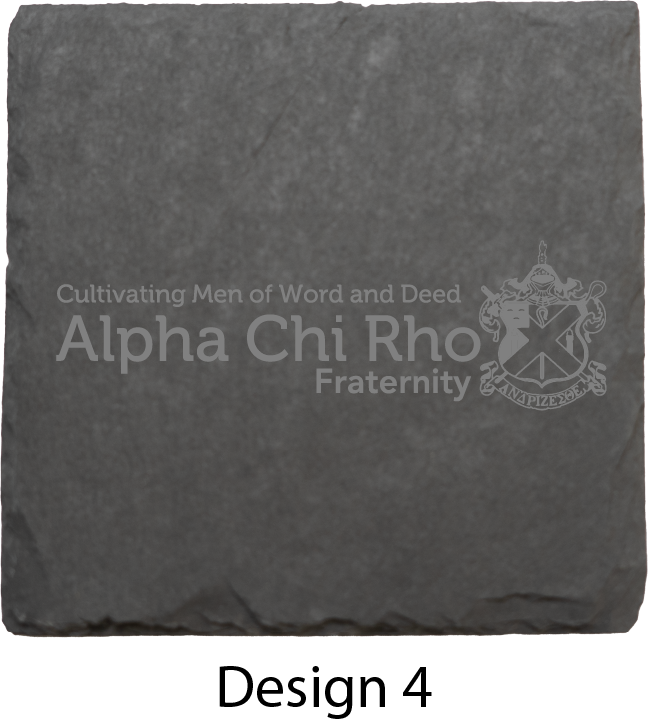 Alpha Chi Rho Stone Coasters - 4-Pack