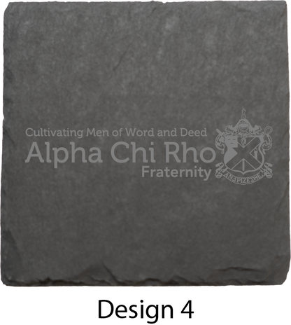 Alpha Chi Rho Stone Coasters - 4-Pack