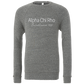 Alpha Chi Rho Embroidered Printed Name Crewneck Sweatshirts