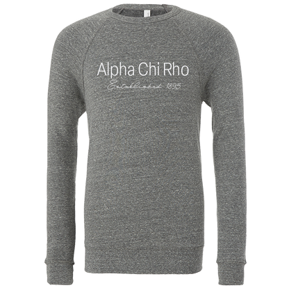 Alpha Chi Rho Embroidered Printed Name Crewneck Sweatshirts