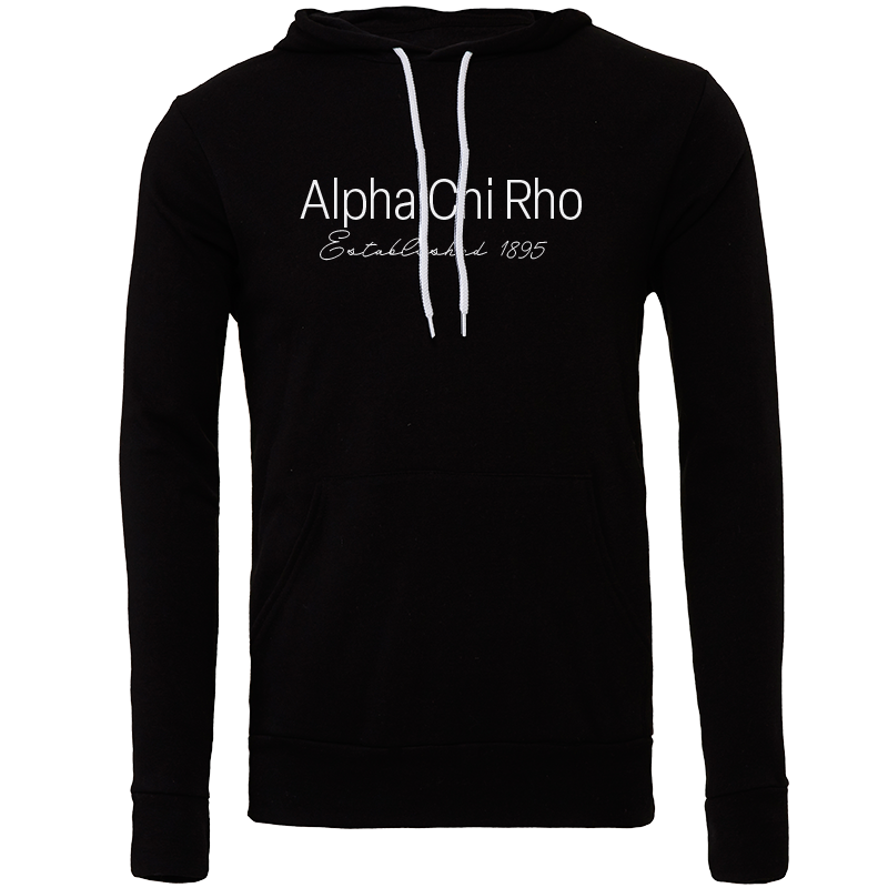 Alpha Chi Rho Embroidered Printed Name Hooded Sweatshirts