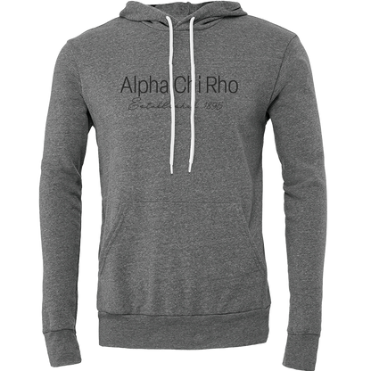 Alpha Chi Rho Embroidered Printed Name Hooded Sweatshirts