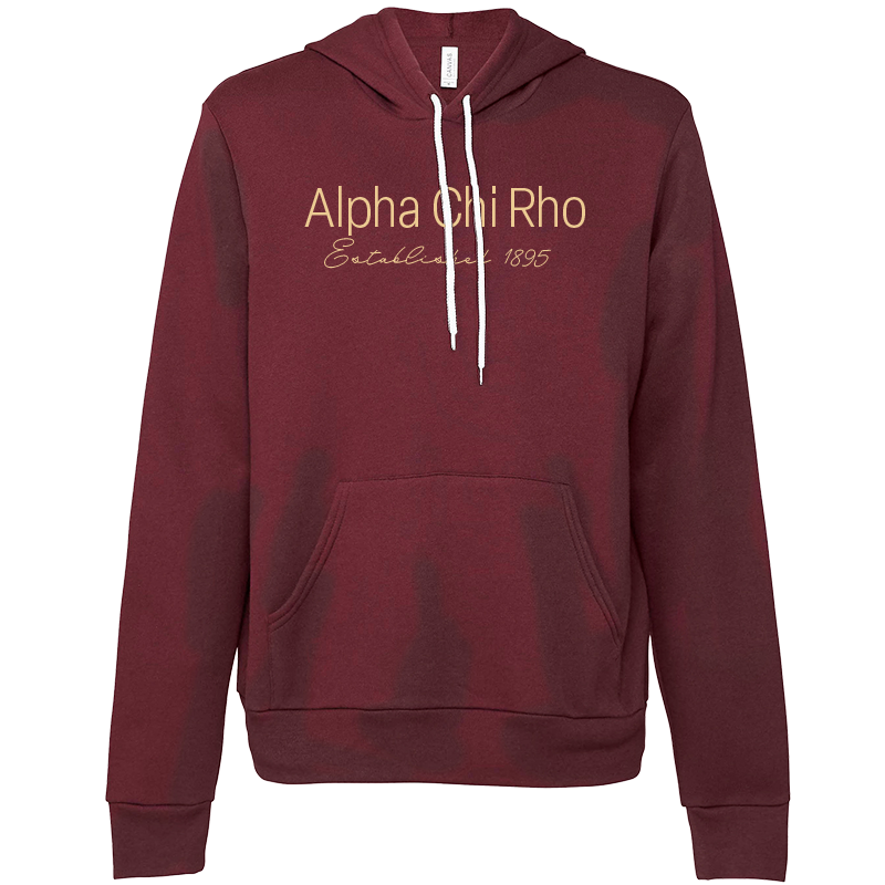 Alpha Chi Rho Embroidered Printed Name Hooded Sweatshirts