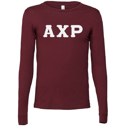 Alpha Chi Rho Lettered Long Sleeve T-Shirts