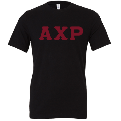 Alpha Chi Rho Lettered Short Sleeve T-Shirts