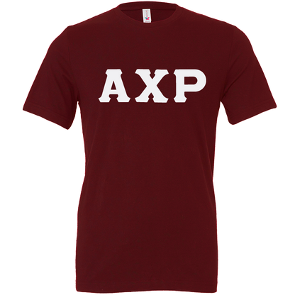 Alpha Chi Rho Lettered Short Sleeve T-Shirts