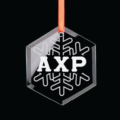 Alpha Chi Rho Hexagon Single-Snowflake Ornament