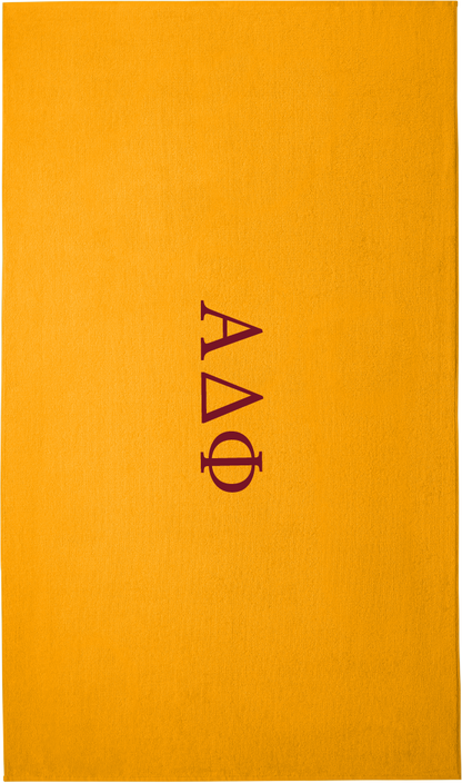 Alpha Delta Phi Lettered Beach Towels
