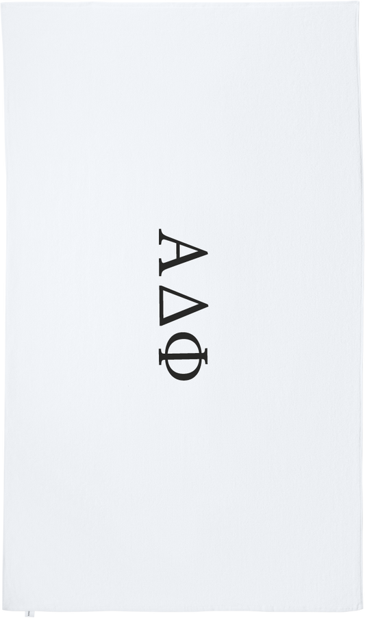 Alpha Delta Phi Lettered Beach Towels