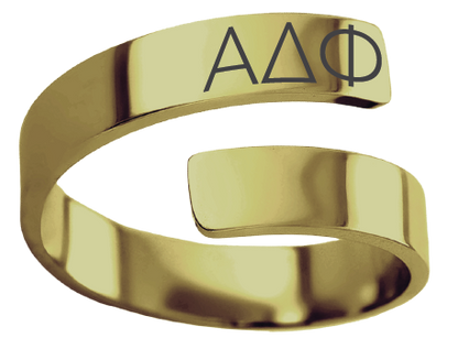 Alpha Delta Phi Lettered Rings