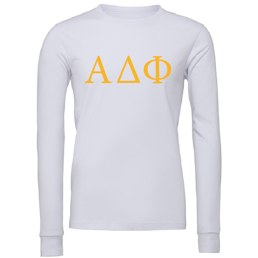 Alpha Delta Phi Lettered Long Sleeve T-Shirts