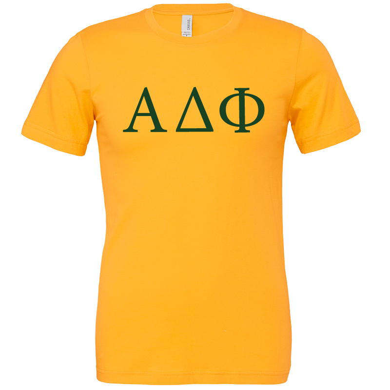 Alpha Delta Phi Lettered Short Sleeve T-Shirts