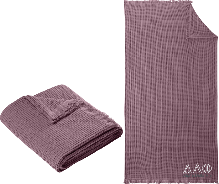 Alpha Delta Phi Letters and Name Blankets