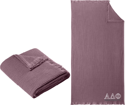 Alpha Delta Phi Letters and Name Blankets