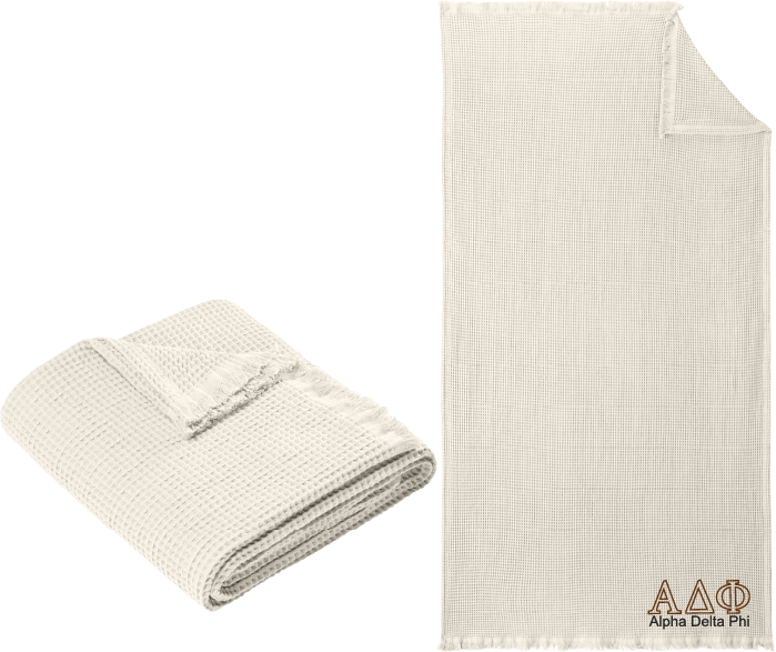 Alpha Delta Phi Letters and Name Blankets
