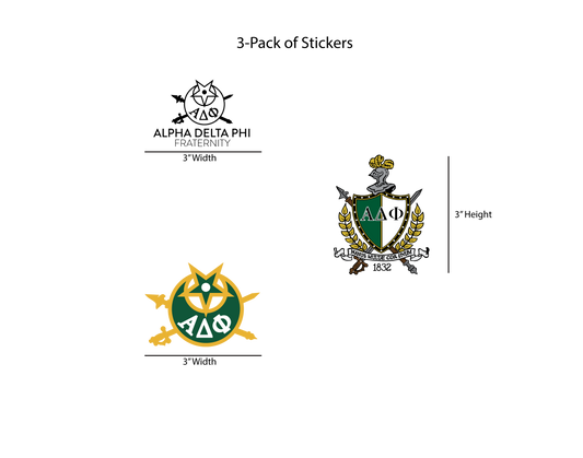 Alpha Delta Phi Permanent Stickers