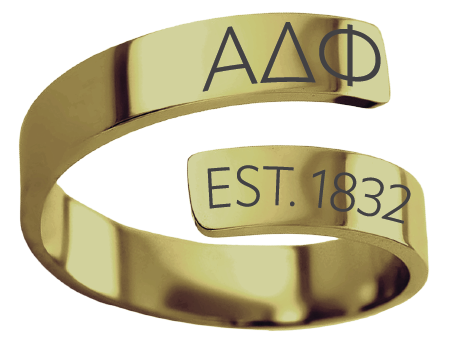 Alpha Delta Phi Year and Letters Rings