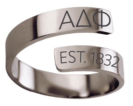 Alpha Delta Phi Year and Letters Rings