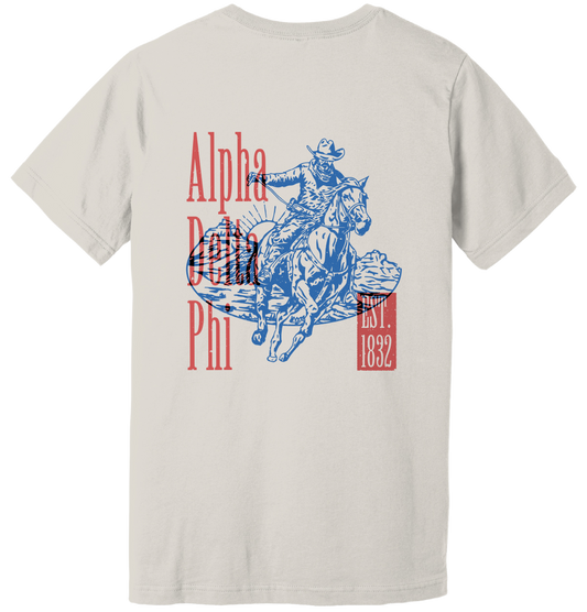 Alpha Delta Phi Cowboy Graphic T-Shirt