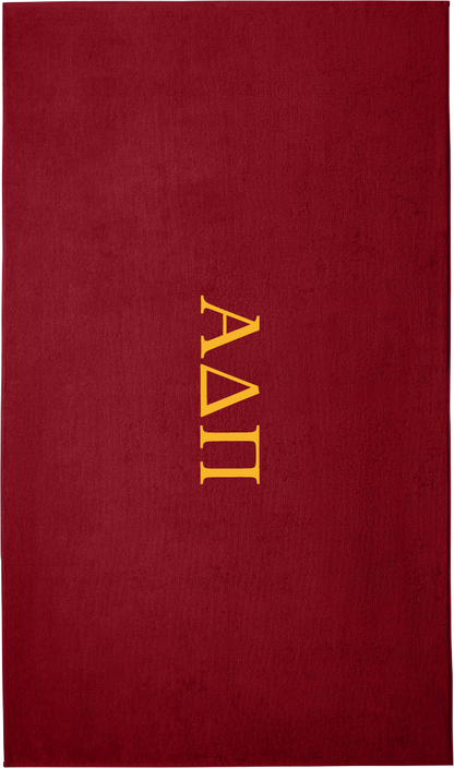 Alpha Delta Pi Lettered Beach Towels