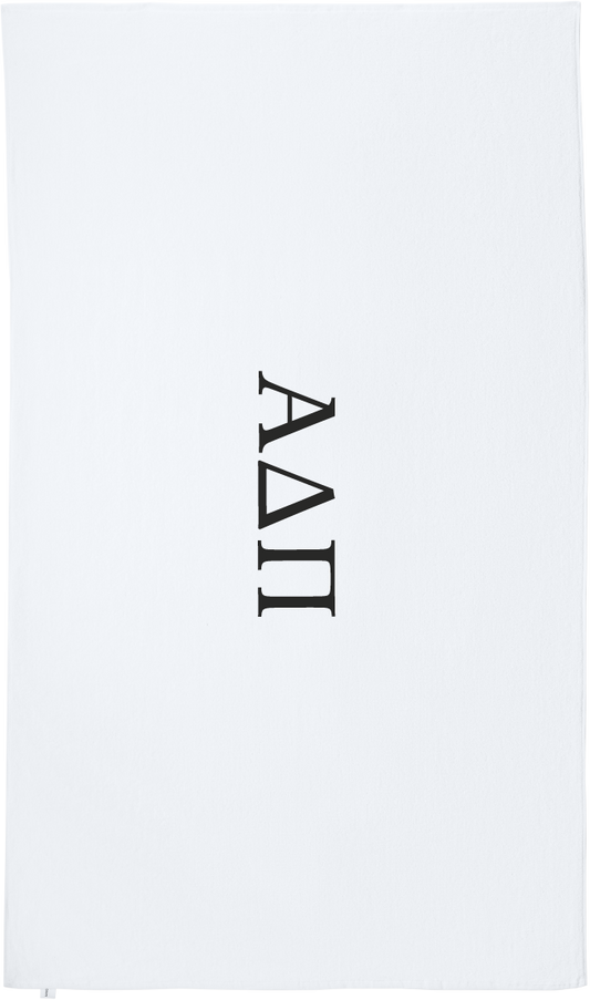 Alpha Delta Pi Lettered Beach Towels