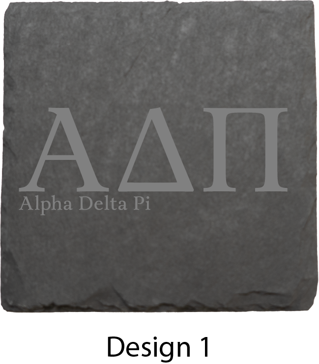 Alpha Delta Phi Stone Coasters - 4-Pack