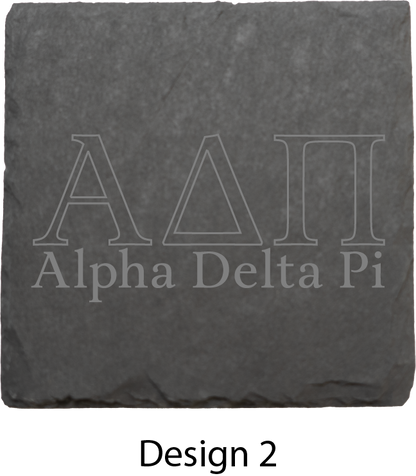 Alpha Delta Phi Stone Coasters - 4-Pack