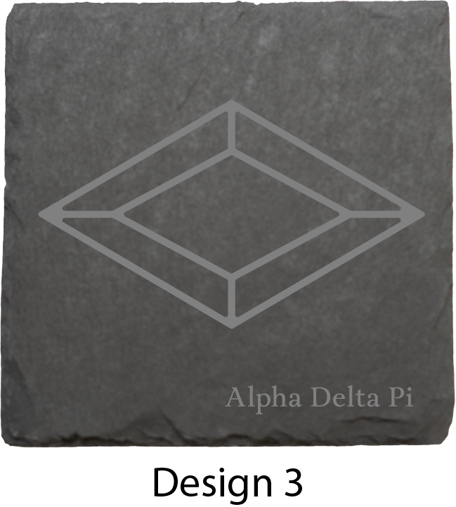 Alpha Delta Phi Stone Coasters - 4-Pack