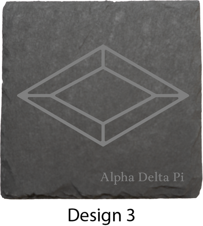 Alpha Delta Phi Stone Coasters - 4-Pack