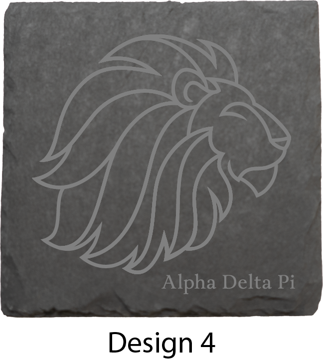 Alpha Delta Phi Stone Coasters - 4-Pack