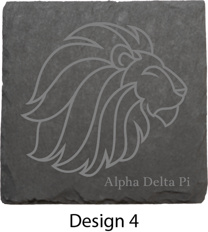 Alpha Delta Phi Stone Coasters - 4-Pack